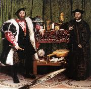 HOLBEIN, Hans the Younger Jean de Dinteville and Georges de Selve (`The Ambassadors') sf oil painting